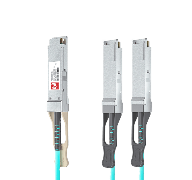 200G QSFP56 to 2x100G QSFP56 AOC Breakout Cable 