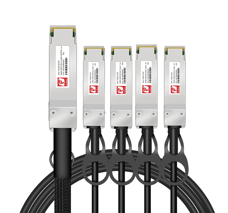 400G QSFP-DD to 4x100G QSFP56 Passive DAC Breakout Cable