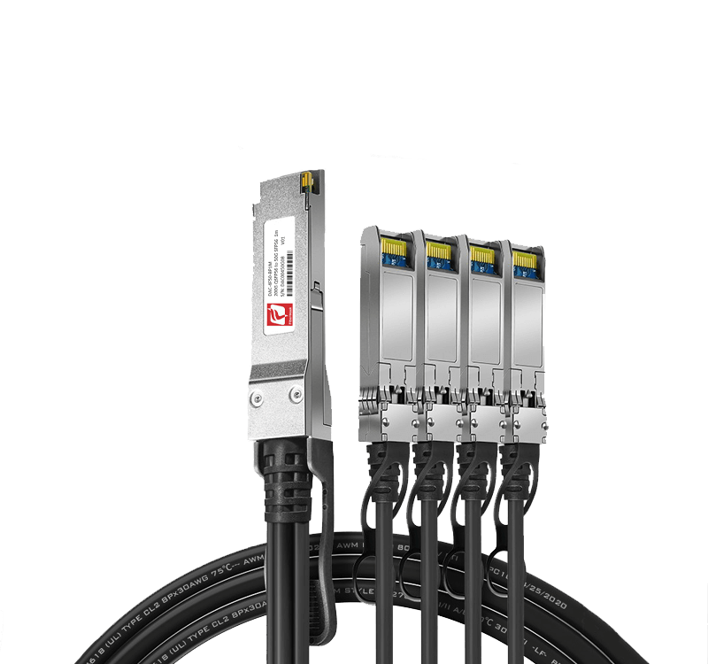 200G QSFP56 to 4x50G SFP56 Passive DAC Breakout Cable