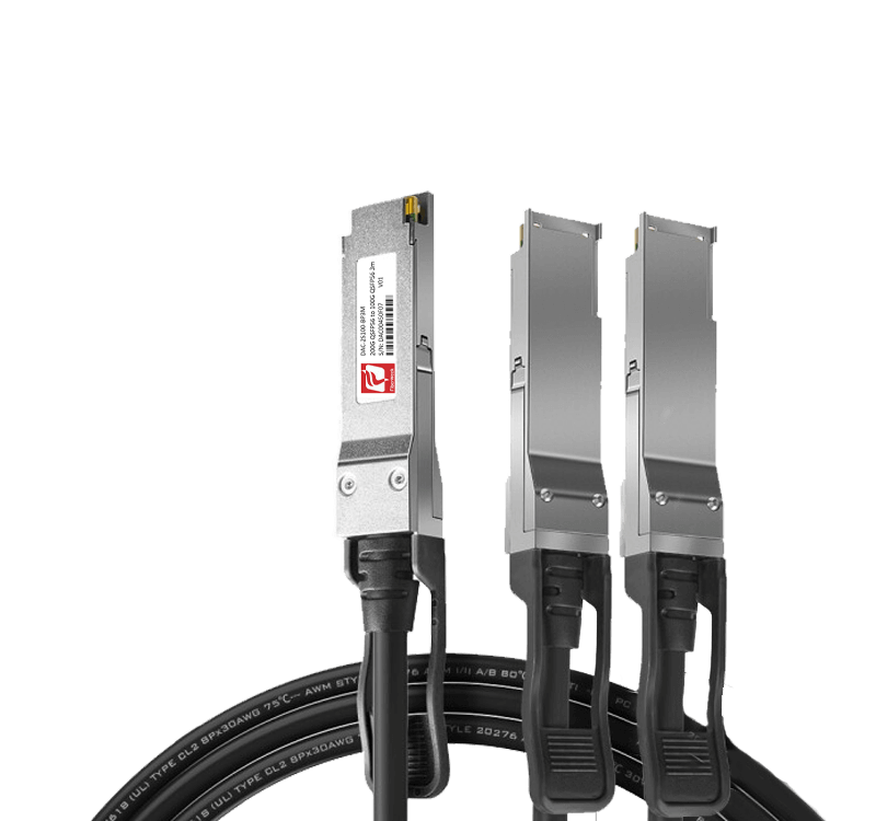 200G QSFP-DD to 2x100G QSFP28 Passive DAC Breakout Cable